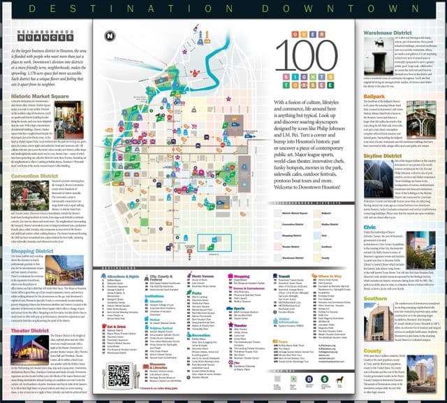 Mapa zwiedzania Houston